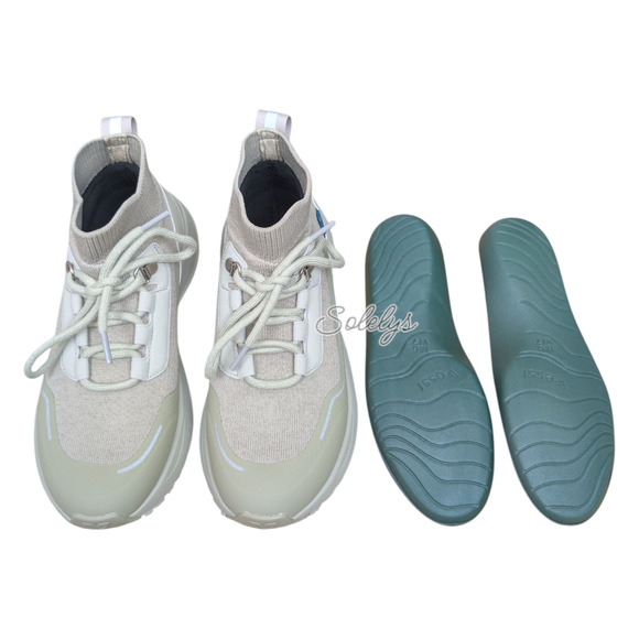 Vessi Stormburst Womens 7 Boreal Green Waterproof High Top Knit Sneaker Boot - Picture 11 of 14